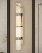 Currey 5800-0080 - Brenham Large Nickel Wall Sconce