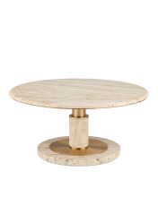 Currey 4000-0184 - Miles Travertine Cocktail Table