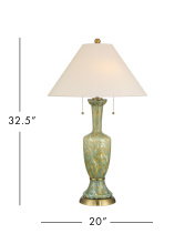 Currey 6000-1069 - Classico Green Table Lamp