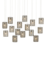 Currey 9000-1051 - Regatta 15-Light Linear Multi-Drop Pendant