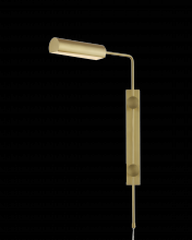 Currey 5000-0201 - Satire Brass Swing-Arm Wall Sconce
