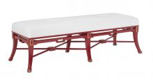  7000-0521 - Scarlett Red Muslin Bench