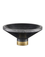 Currey 1200-0659 - Vincent Black Marble Bowl