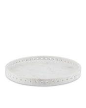 Currey 1200-0592 - Freya Large White Marble Tray