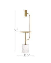 Currey 8000-0173 - Eastlin Floor Lamp with Table