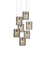 Currey 9000-1049 - Regatta 7-Light Round Multi-Drop Pendant