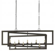  9000-0525 - Middleton Bronze Rectangular Chandelier