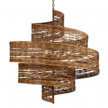  9000-0925 - Saisei Grande Rattan Chandelie