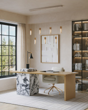 Currey 9000-1386 - Cannula 7-Light Linear Multi-Drop Pendant