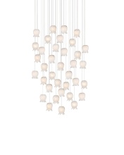 Currey 9000-1409 - Polpo White 36-Light Round Multi-Drop Pendant