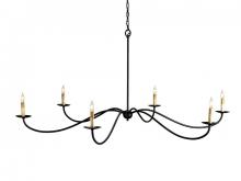 Currey 9267 - Saxon Black Chandelier