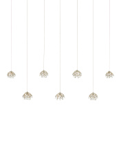 Currey 9000-1054 - Crystal Bud 7-Light Linear Multi-Drop Pendant