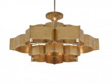 Currey 9494 - Grand Lotus Gold Large Chandelier