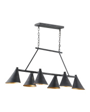 Currey 9841 - Culpepper Black Rectangular Chandelier