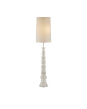 Currey 8000-0112 - Malayan White Floor Lamp