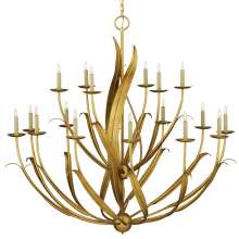  9000-1107 - Menefee Large Gold Chandelier