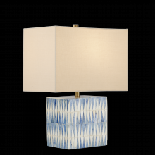 Currey 6000-0887 - Nadene Blue & White Table Lamp
