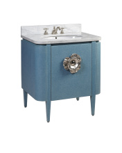 Currey 3800-0005 - Briallen 30" Blue Vanity with Oval Undermount Sink