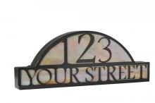 Meyda Tiffany 18598 - 24.5" Wide Personalized Street Address Sign