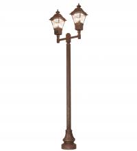 Meyda Tiffany 236167 - 47" Long Carefree 2 Lantern Outdoor Street Lamp